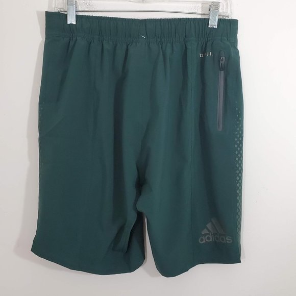 Adidas Men's Green Climalite Athletic Active Shorts Lightweight NWT Size Small - Picture 5 of 10